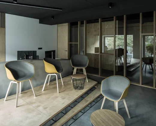 Contemporary interior reference for considering circulation, material and light