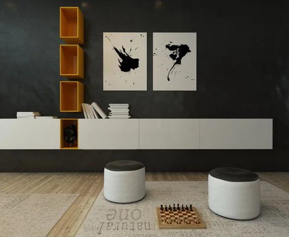 Contemporary interior reference for considering circulation, material and light